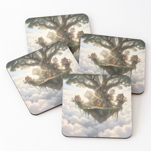 Item preview, An Elven Tree Village in the Sky designed and sold by Fanta-sticky.