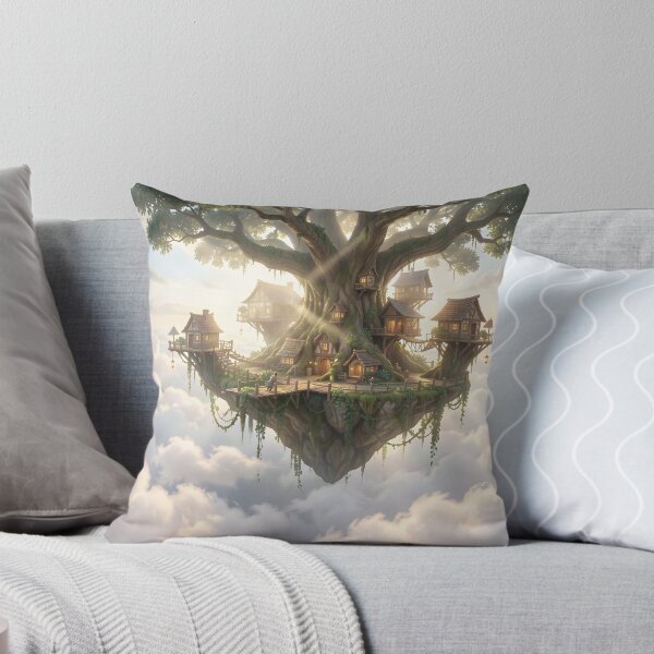 Item preview, An Elven Tree Village in the Sky designed and sold by Fanta-sticky.