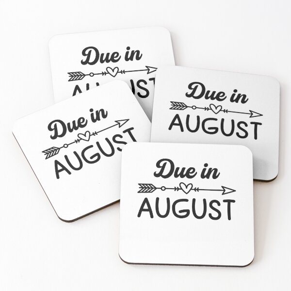 Item preview, Due in August Maternity Funny Pregnancy Announcement Gift designed and sold by gunaone-design.