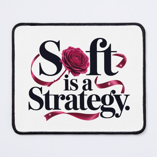 Item preview, Soft Is a Strategy Feminine Power Quote designed and sold by Aarvya Fashion Club ( A.F.C ).