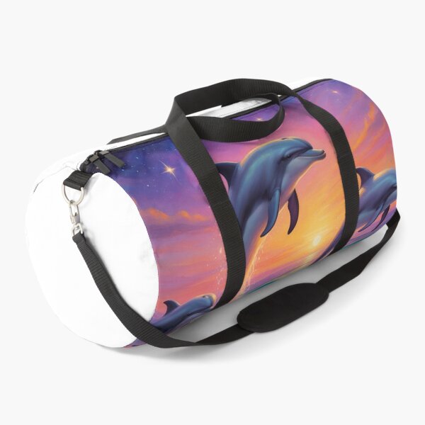 Item preview, Joyful Dolphins — Flight at Purple and Gold Twilight designed and sold by Hawaii26.