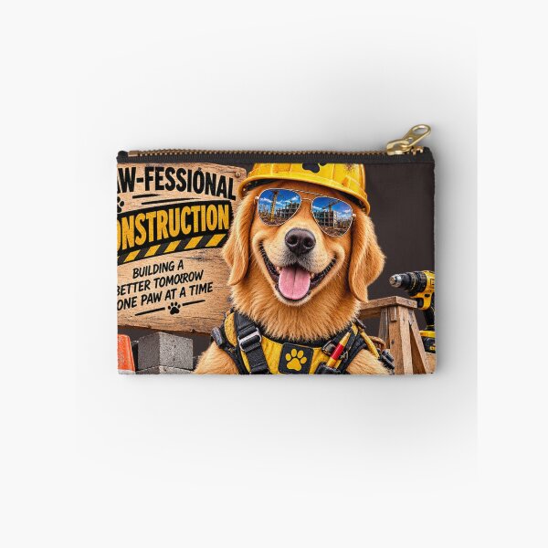 Item preview, Funny Dog Construction Worker – PAW-FESSIONAL Builder Gift designed and sold by TeeVibeHaus.