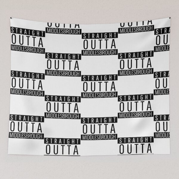 Item preview, Straight Outta Middlesbrough North Yorkshire designed and sold by BoyOhBoyGift.