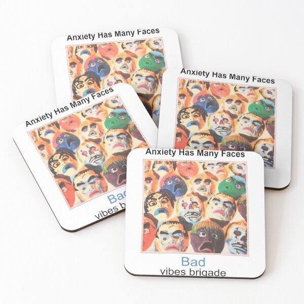 Item preview, Anxiety Has Many Faces designed and sold by ErikaLeblanc.