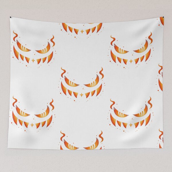 Item preview, Sinister Pumpkin Face – Glowing Halloween Grin designed and sold by TATOXIDE.