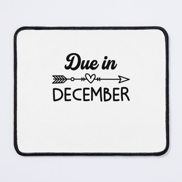 Item preview, Due in December Maternity Funny Pregnancy Announcement designed and sold by gunaone-design.