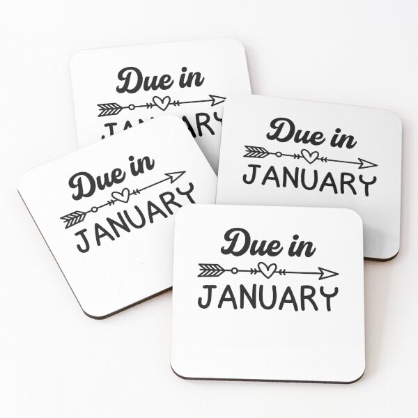 Item preview, Due in January Maternity Funny Pregnancy Announcement designed and sold by gunaone-design.