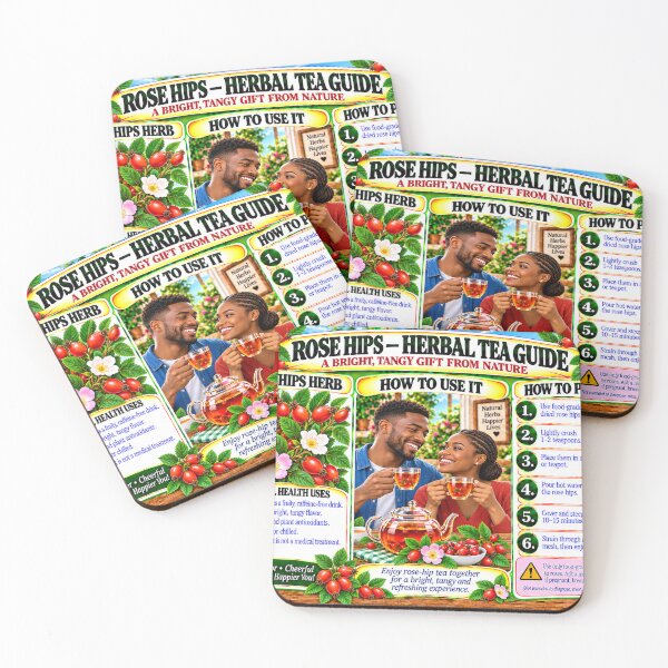 Item preview, Bright Rose Hips Tea Guide designed and sold by New Wave Artworks & Odds &Ends.