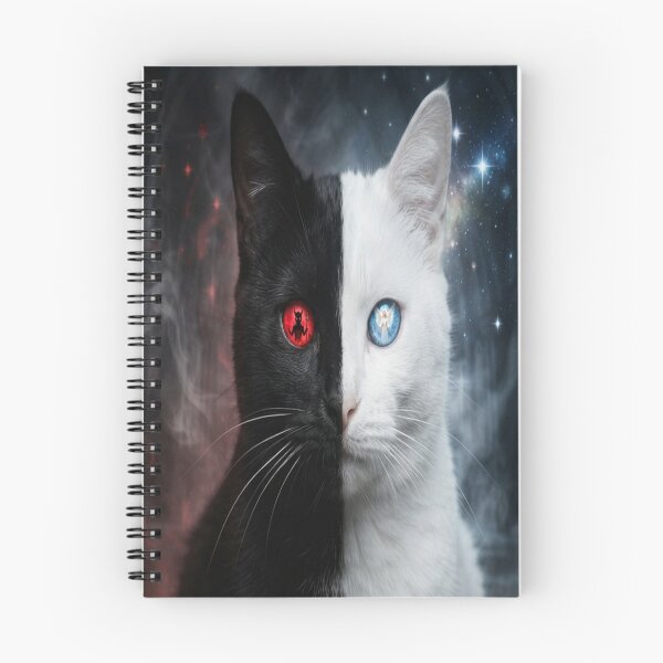 Item preview, Dual Nature of the Mystic Cat: Angel and Demon designed and sold by AfresStudio.