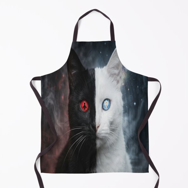 Item preview, Dual Nature of the Mystic Cat: Angel and Demon designed and sold by AfresStudio.
