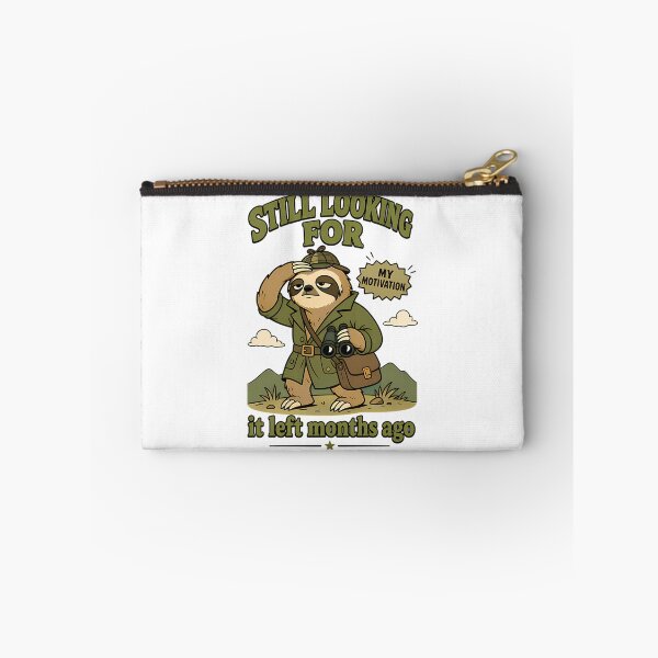 Item preview, Sloth Detective Searching For Motivation designed and sold by ShopCrispCos.