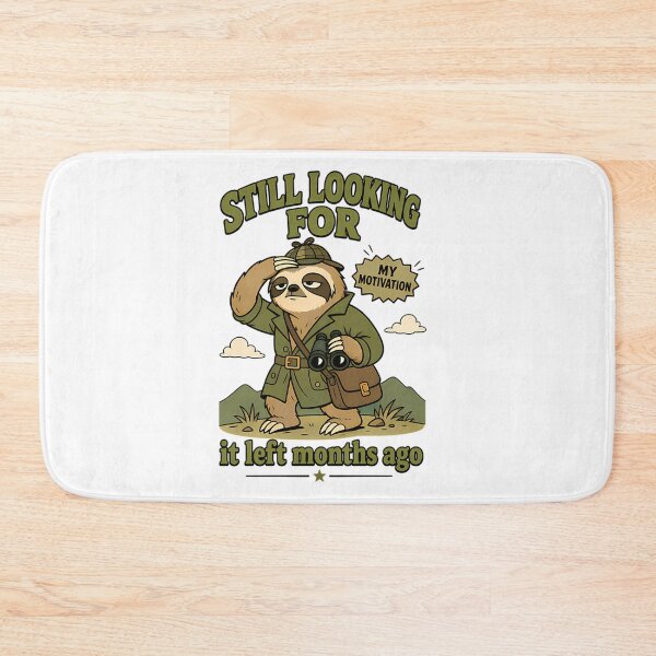 Item preview, Sloth Detective Searching For Motivation designed and sold by ShopCrispCos.