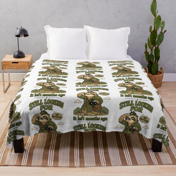 Item preview, Sloth Detective Searching For Motivation designed and sold by ShopCrispCos.