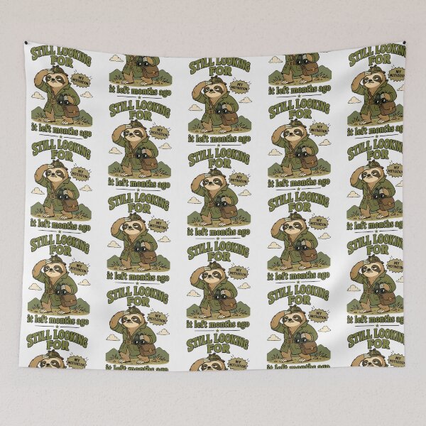Item preview, Sloth Detective Searching For Motivation designed and sold by ShopCrispCos.