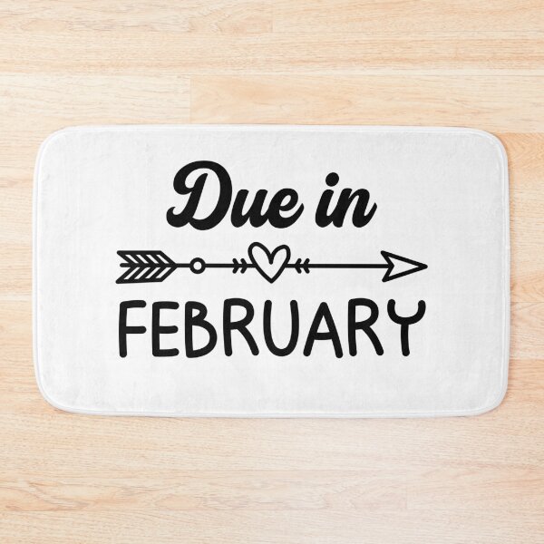 Item preview, Due in February Maternity - Funny Pregnant Woman Gift designed and sold by gunaone-design.