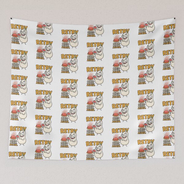 Item preview, Retry Again Again Again Funny Programmer Meme designed and sold by CreativeArtisanPrints Shop.