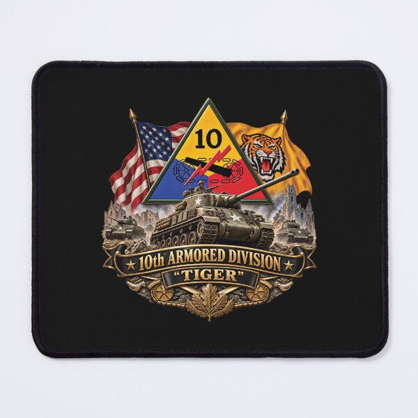 Item preview, 10th Armored Division - Tiger - WWII - 3D - Enhanced designed and sold by Military Insignia Products.