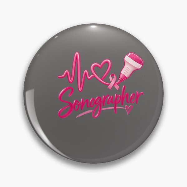 Item preview, Sonographer Pink Ribbon Breast Cancer Awareness designed and sold by Lozarux.