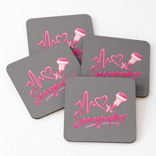 Item preview, Sonographer Pink Ribbon Breast Cancer Awareness designed and sold by Lozarux.