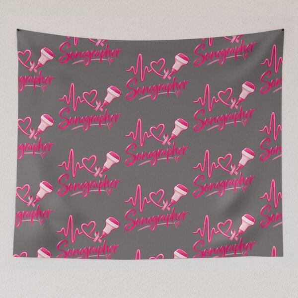 Item preview, Sonographer Pink Ribbon Breast Cancer Awareness designed and sold by Lozarux.