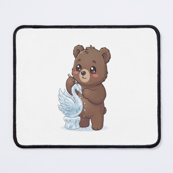 Item preview, Cute Bear Sculpting Ice Swan designed and sold by Ella_Sketch.