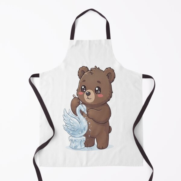 Item preview, Cute Bear Sculpting Ice Swan designed and sold by Ella_Sketch.