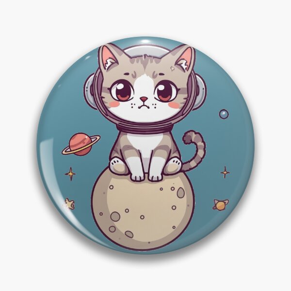 Item preview, Cute Space Cat Astronaut – Adorable Cosmic Kitty Cartoon designed and sold by mrworld000.