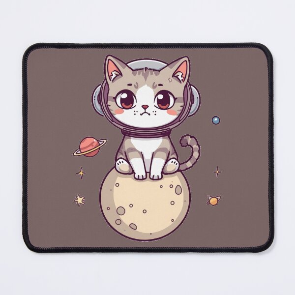 Item preview, Cute Space Cat Astronaut – Adorable Cosmic Kitty Cartoon designed and sold by mrworld000.