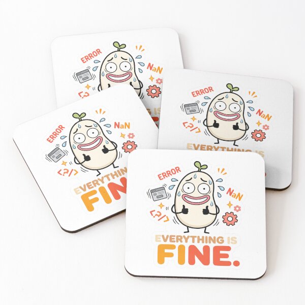 Item preview, Everything Is Fine Funny Programmer Error Meme designed and sold by CreativeArtisanPrints Shop.