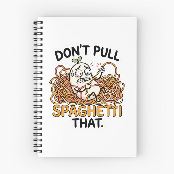 Item preview, Spaghetti Code Dont Pull That Funny Programmer Meme designed and sold by CreativeArtisanPrints Shop.