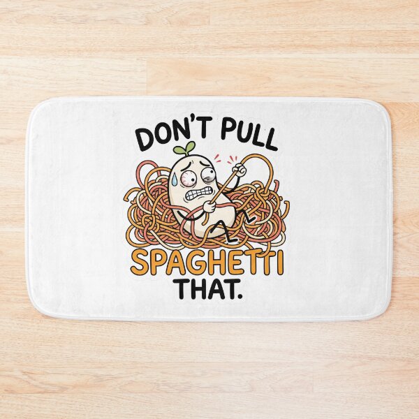 Item preview, Spaghetti Code Dont Pull That Funny Programmer Meme designed and sold by CreativeArtisanPrints Shop.