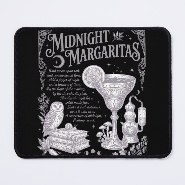 Item preview, Midnight Margaritas T-Shirt, Witchy Aesthetic Celestial Shirt, Magical Botanical Illustration Tee, Dark Academia Spellbook Owl Shirt, Gothic Cocktail Shirt, Mystical Herbology Tee designed and sold by aladden.