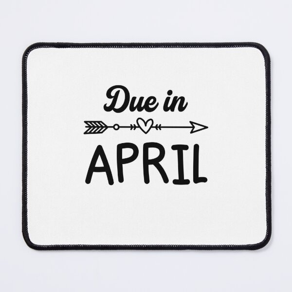 Item preview, Due in April Maternity Funny Pregnancy Announcement designed and sold by gunaone-design.