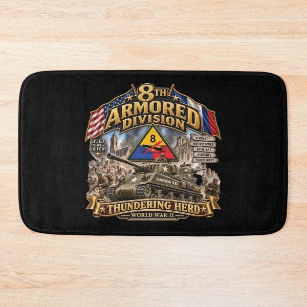 Item preview, 8th Armored Division - Thundering Herd - WWII - 3D - Enhanced designed and sold by Military Insignia Products.