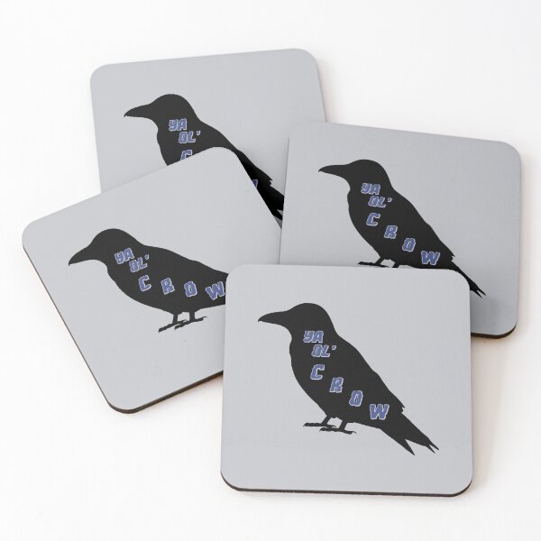 Item preview, Ya Ol’ Crow (Blue on Lt. Grey) designed and sold by PawsitiveMum3.