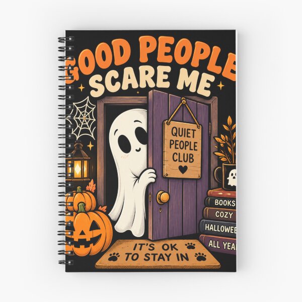 Item preview, Good People Scare Me Halloween Ghost designed and sold by Houldi.