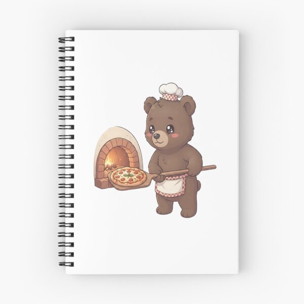 Item preview, Cute Bear Baker Baking Pizza designed and sold by Ella_Sketch.