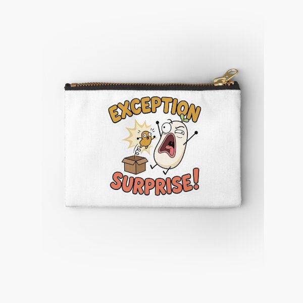 Item preview, Exception Surprise Funny Programmer Coding Meme designed and sold by CreativeArtisanPrints Shop.