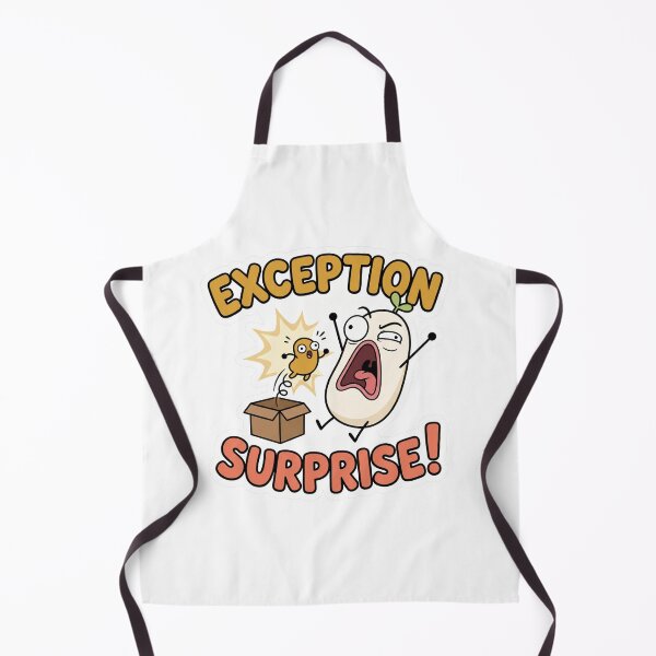 Item preview, Exception Surprise Funny Programmer Coding Meme designed and sold by CreativeArtisanPrints Shop.