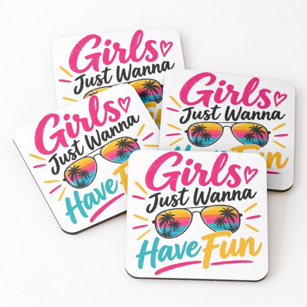 Item preview, Girls Just Wanna Have Fun – Retro Summer Girl Power Design designed and sold by Bernsteinhaus.