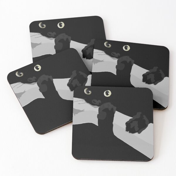 Item preview, Black Cat Peeking Minimal Graphic Art designed and sold by Psilly Guse.