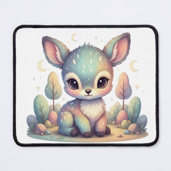 Item preview, Enchanted Forest Deer – Pastel Baby Deer Illustration designed and sold by Herzbaumatelier.