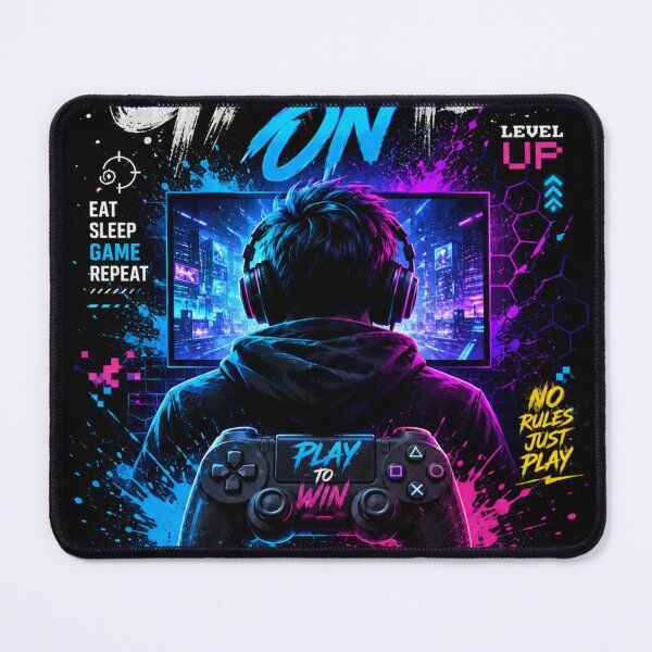 Item preview, Gamer neon gaming setup designed and sold by urbanshop7.