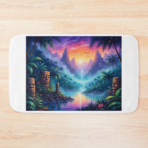 Item preview, Valley — Sacred River under a Flaming Sky designed and sold by Hawaii26.