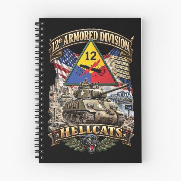 Item preview, 12th Armored Division - HellCats- WWII - 3D - Enhanced designed and sold by Military Insignia Products.
