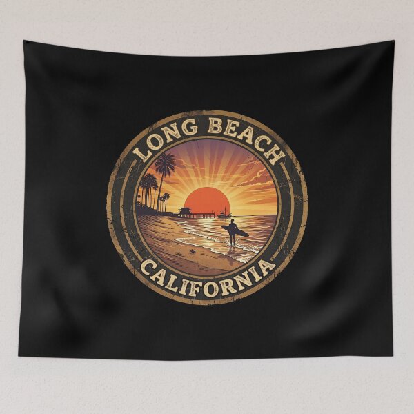 Item preview, Long Beach - California designed and sold by VelvetRoom.