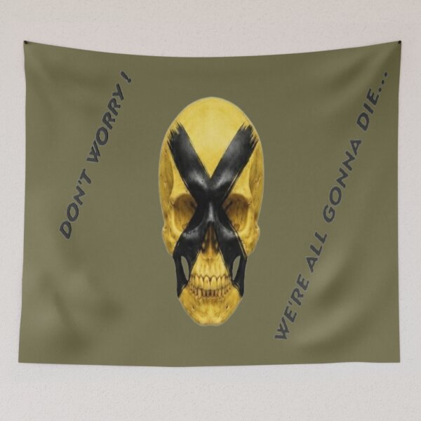 Item preview, Don't Worry We're All Gonna Die Funny Skull designed and sold by AfresStudio.