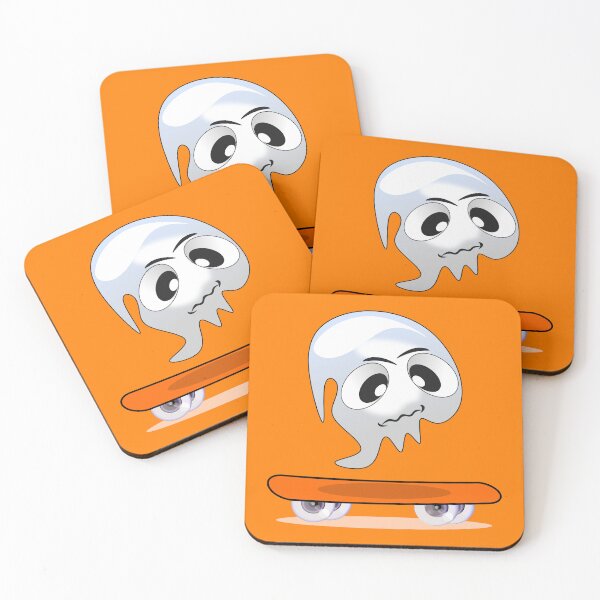Item preview, Halloween Ghost Skateboard designed and sold by minimalartstory.