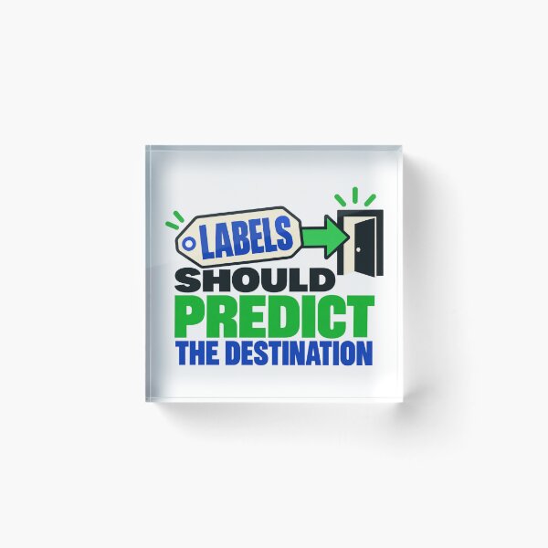 Item preview, Labels Predict the Destination UX designed and sold by Shope Buzz.