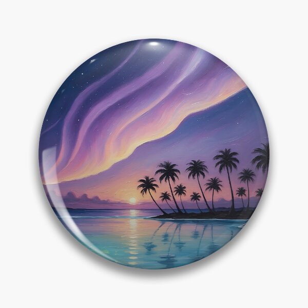 Item preview, Mystical Aurora on a Palm Island designed and sold by Hawaii26.